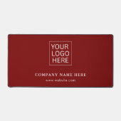 シンプルミニマルカスタムロゴ&文字プロモーション デスクマット (正面)