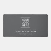 シンプルミニマルカスタムロゴ&文字プロモーション デスクマット (正面)