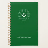 シンプルミニマルカスタムロゴ&文字プロモーション プランナー手帳 (正面)