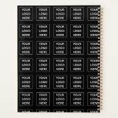 シンプルミニマルカスタムロゴ&文字プロモーション プランナー手帳 (裏面)