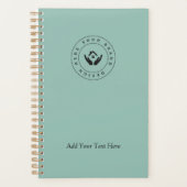 シンプルミニマルカスタムロゴ&文字プロモーション プランナー手帳 (正面)