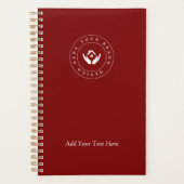 シンプルミニマルカスタムロゴ&文字プロモーション プランナー手帳 (正面)