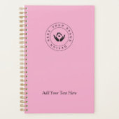 シンプルミニマルカスタムロゴ&文字プロモーション プランナー手帳 (正面)