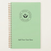 シンプルミニマルカスタムロゴ&文字プロモーション プランナー手帳 (正面)