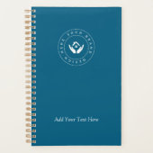 シンプルミニマルカスタムロゴ&文字プロモーション プランナー手帳 (正面)