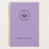 シンプルミニマルカスタムロゴ&文字プロモーション プランナー手帳 (正面)