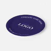 シンプルミニマルカスタムロゴ&文字プロモーション ペーパープレート (アングル)