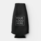 シンプルミニマルカスタムロゴ&文字プロモーション ボトルクーラー (正面)