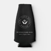 シンプルミニマルカスタムロゴ&文字プロモーション ボトルクーラー (正面)