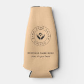 シンプルミニマルカスタムロゴ&文字プロモーション ボトルクーラー (正面)