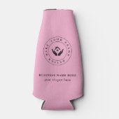 シンプルミニマルカスタムロゴ&文字プロモーション ボトルクーラー (正面)