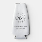 シンプルミニマルカスタムロゴ&文字プロモーション ボトルクーラー (正面)