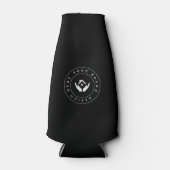 シンプルミニマルカスタムロゴ&文字プロモーション ボトルクーラー (正面)