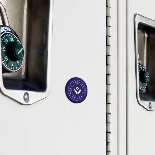 シンプルミニマルカスタムロゴ&文字プロモーション マグネット (インサイチュ (ロッカー))