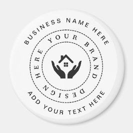 シンプルミニマルカスタムロゴ&文字プロモーション マグネット