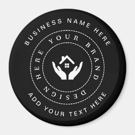 シンプルミニマルカスタムロゴ&文字プロモーション マグネット