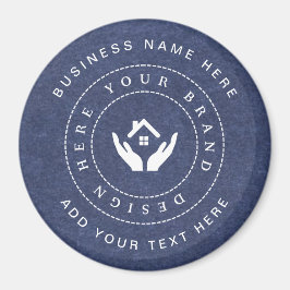 シンプルミニマルカスタムロゴ&文字プロモーション マグネット