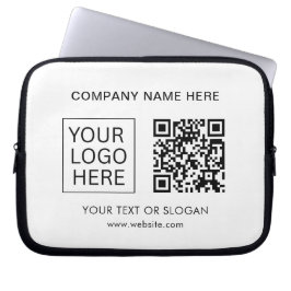 シンプルミニマルカスタムロゴ&文字プロモーション ラップトップスリーブ