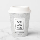 シンプルミニマルカスタムロゴ&文字プロモーション 紙コップ (正面)