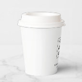 シンプルミニマルカスタムロゴ&文字プロモーション 紙コップ (右)