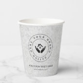 シンプルミニマルカスタムロゴ&文字プロモーション 紙コップ (正面)