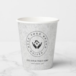 シンプルミニマルカスタムロゴ&文字プロモーション 紙コップ