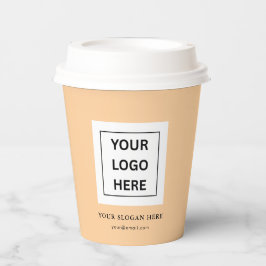 シンプルミニマルカスタムロゴ&文字プロモーション 紙コップ