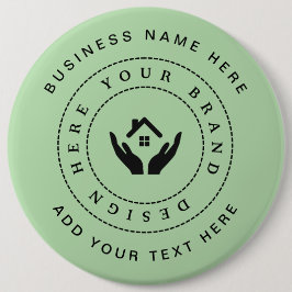 シンプルミニマルカスタムロゴ&文字プロモーション 缶バッジ