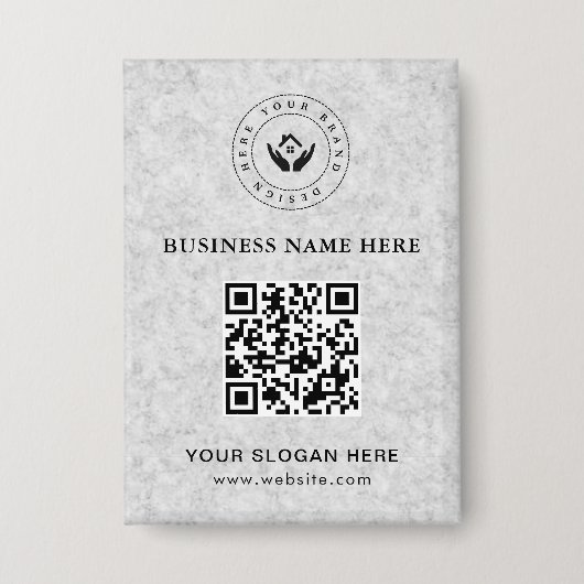 シンプルミニマルカスタムロゴ&文字プロモーション 缶バッジ (正面)