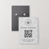 シンプルミニマルカスタムロゴ&文字プロモーション 缶バッジ (正面/裏面)