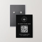 シンプルミニマルカスタムロゴ&文字プロモーション 缶バッジ (正面/裏面)