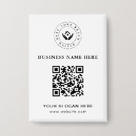 シンプルミニマルカスタムロゴ&文字プロモーション 缶バッジ