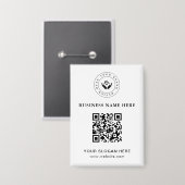 シンプルミニマルカスタムロゴ&文字プロモーション 缶バッジ (正面/裏面)