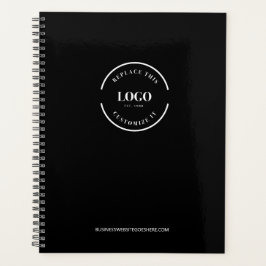 シンプルミニマルカスタム主義ホワイトロゴブランドブラック プランナー手帳