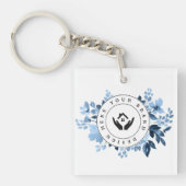 シンプルミニマルカスタム主義ロゴアクリル系キーチェーン キーホルダー (正面)