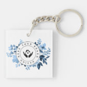 シンプルミニマルカスタム主義ロゴアクリル系キーチェーン キーホルダー (裏面)