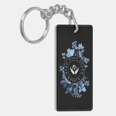 シンプルミニマルカスタム主義ロゴアクリル系キーチェーン キーホルダー (正面左)