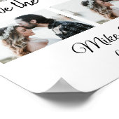 シンプルミニマルカスタム写真の名前を付けて保存 ポスター (角)