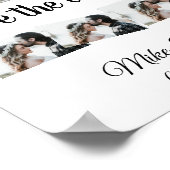 シンプルミニマルカスタム写真の名前を付けて保存 ポスター (角)