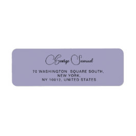 シンプルミニマルカスタム差出人住所ラベル ラベル