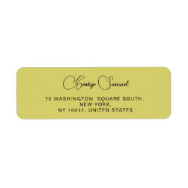 シンプルミニマルカスタム差出人住所ラベル ラベル