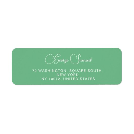 シンプルミニマルカスタム差出人住所ラベル ラベル (正面)