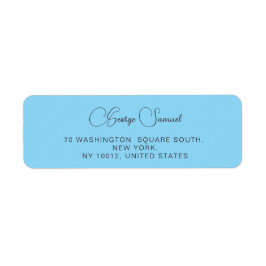 シンプルミニマルカスタム差出人住所ラベル ラベル