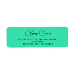 シンプルミニマルカスタム差出人住所ラベル ラベル