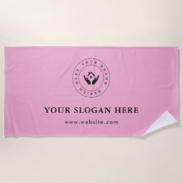 シンプルミニマルカスタム文字 ビーチタオル