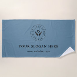 シンプルミニマルカスタム文字 ビーチタオル