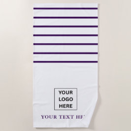 シンプルミニマルカスタム文字 ビーチタオル