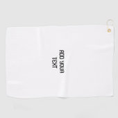 シンプルミニマルカスタム水の色を追加ロゴwebサイト ゴルフタオル (横)