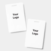 シンプルミニマルカスタム水の色を追加ロゴwebサイト バッジ (正面＆裏面)