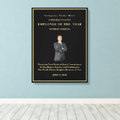 シンプルミニマルカスタム白黒 キャンバスプリント (インサイチュ (ウッドフロア))